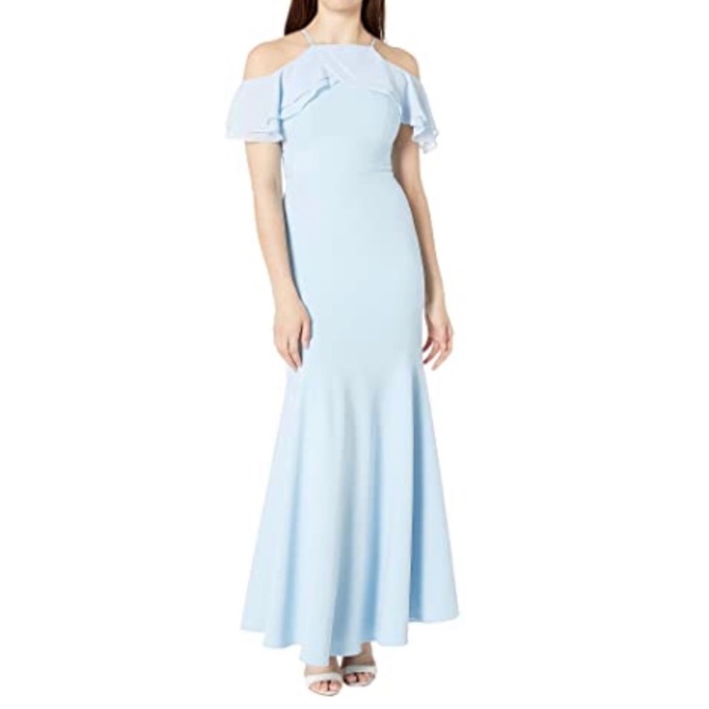 laundry by shelli segal Long chiffon dress 8 Blue